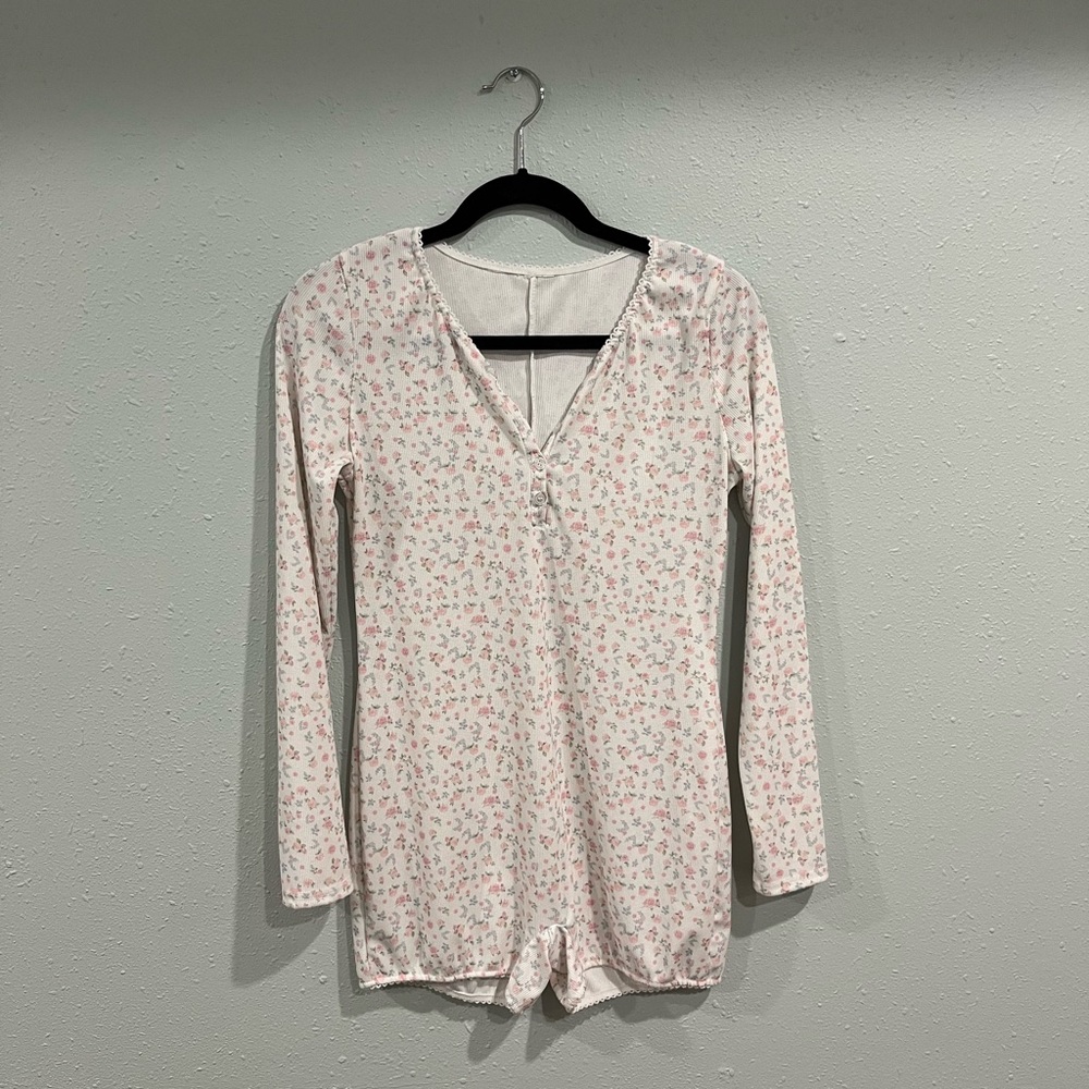 Floral Pajama Long sleeve Jumper